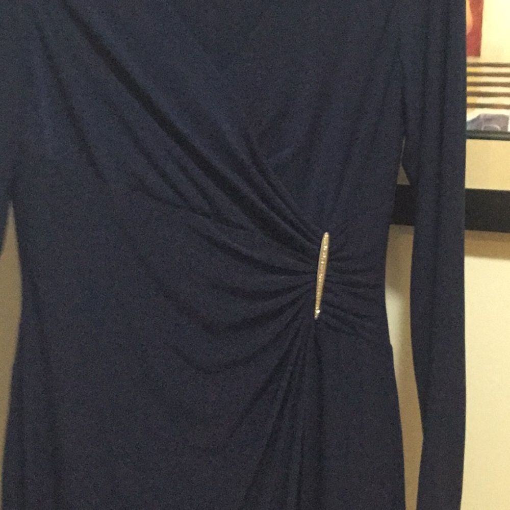Lauren Ralph Lauren Long-Sleeve Jersey Gown - Picture 3 of 9